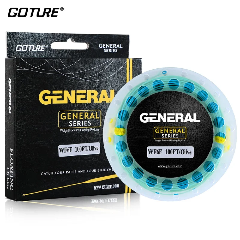 Superline Fishing Line-Goture GENERAL 30M/100FT WF 3/4/5/6/7/8F Weight Forward Floating Fly Line