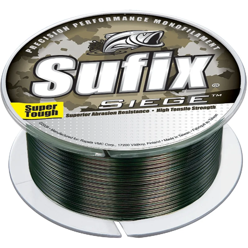 Fishing Line for Popping Lures-Sufix Siege 330 Yard Monofilament Fishing Line - 4 lb. - Camo