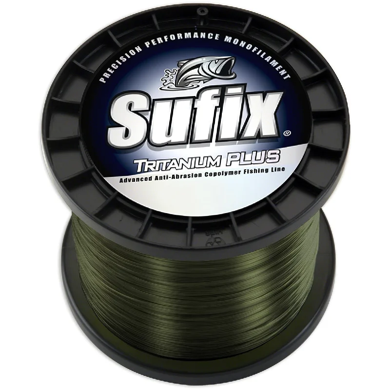 Reliable Fishing Line-Sufix Tritanium Plus Dark Green Fishing Line (4395 yds) - 14 lb Test