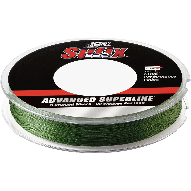 Versatile Fishing Line-Sufix 300 Yard 832 Advanced Superline Braid Fishing Line - 10 lb. - Low-Vis Green