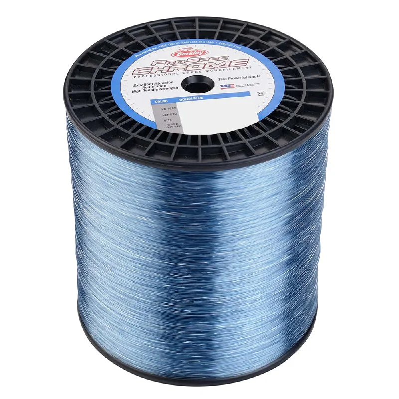 Low Visibility Fishing Line-Berkley ProSpec Chrome Ocean Blue Monofilament - 100 lb - 2850 yds - PSC5B100-OBL