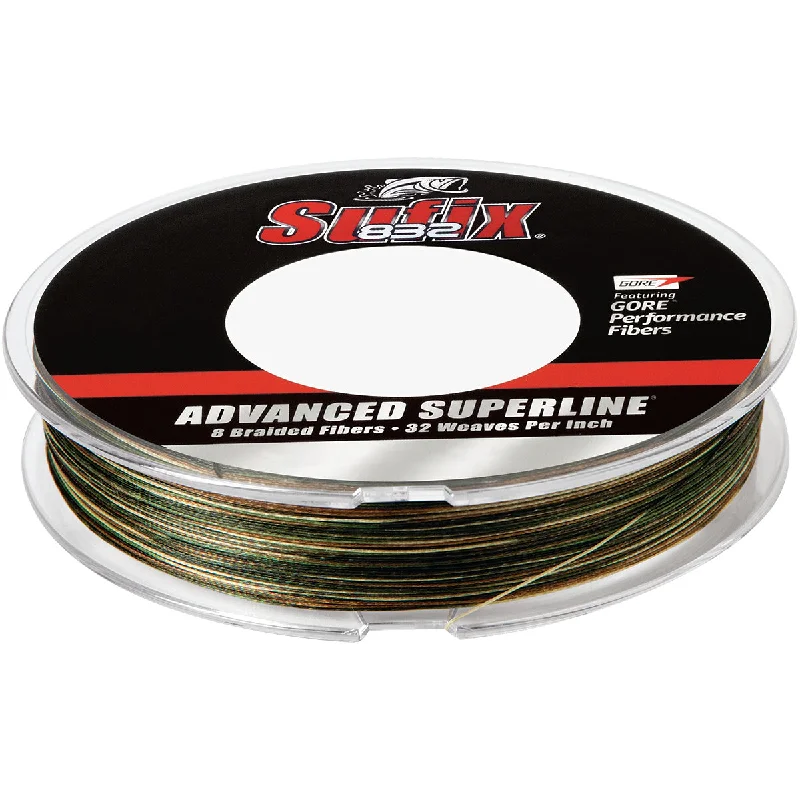 Ultra-thin Fishing Line-Sufix 300 Yard 832 Advanced Superline Braid Fishing Line - 30 lb. - Camo