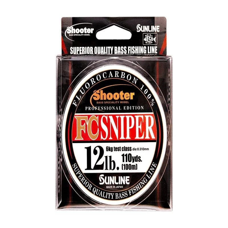 Strong Fluorocarbon Fishing Line-Sunline FC Sniper Pro Fluorocarbon Line 4lb-20lb