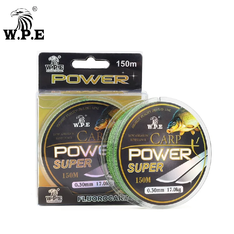 Braided Fishing Line-W.P.E Super Power 150M 10-41KG Fluorocarbon Fishing Line