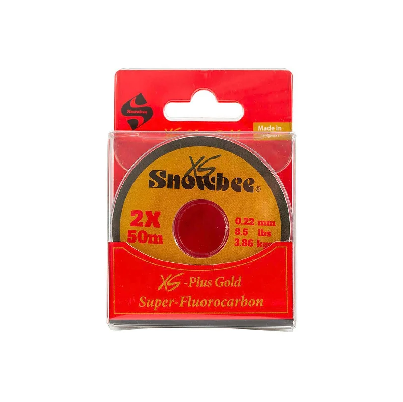 Best Fishing Line for Big Fish-XS-Plus Gold Super-Fluorocarbon Tippet | 50m [2-Pack]