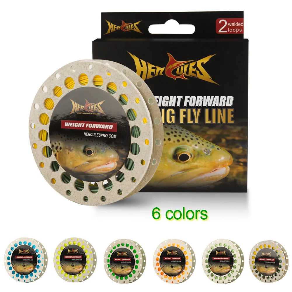 Clear Fishing Line-Hercules Floating Fly Fishing Line 100FT