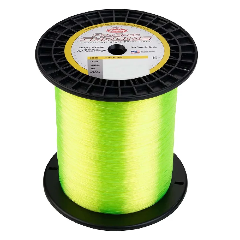 Superline Fishing Line-Berkley ProSpec Chrome Hi-Vis Yellow Monofilament - 80 lb - 3750 yds - PSC5B80-HVY