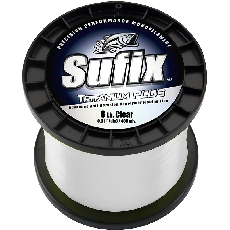 Fishing Line for Bass-Sufix Tritanium Plus Clear Fishing Line (1270 yds) - 50 lb Test