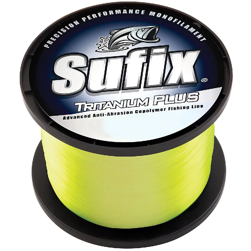 Thin Fishing Line-Sufix Tritanium Plus Chartreuse Fishing Line (2670 yds) - 20 lb Test