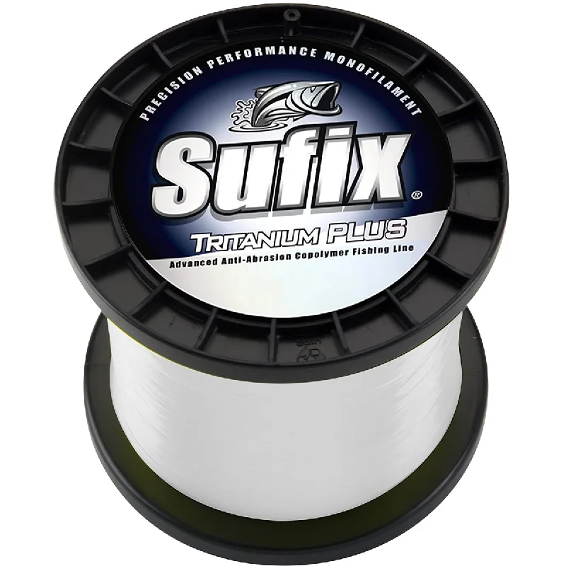 Braided Wire Fishing Line-Sufix Tritanium Plus Clear Fishing Line (3370 yds) - 17 lb Test