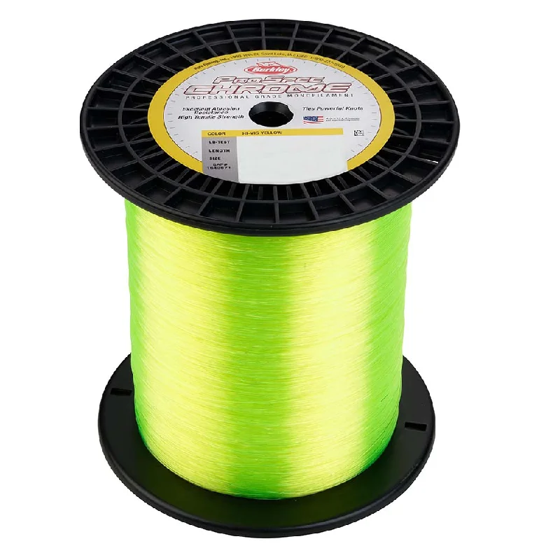 High-performance Fishing Line-Berkley ProSpec Chrome Hi-Vis Yellow Monofilament - 30 lb - 3000 yds - PSC3B30-HVY