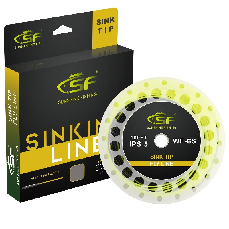 Fast-sinking Fishing Line-SF 100FT Hi-Viz IPS5 Sinking WF 3 4 5 6 7 8 9 WT Fly Fishing Line