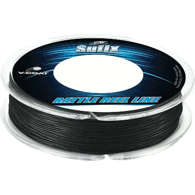 Fishing Line for Saltwater-Sufix 50 Yard Rattle Reel V-Coat Fishing Line - Black