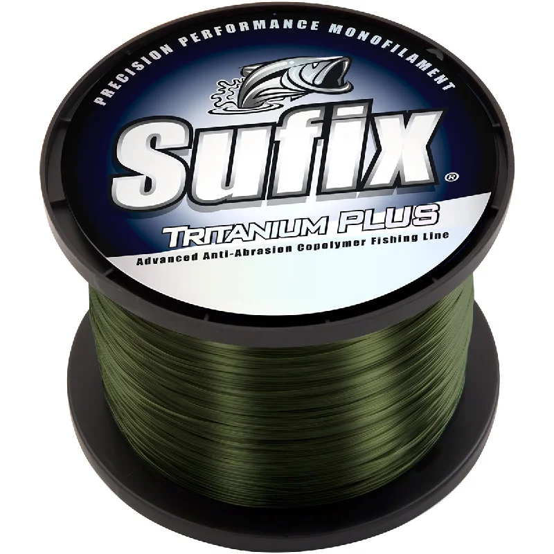 Fishing Line for Catfish-Sufix Tritanium Plus Dark Green Fishing Line (670 yds) - 20 lb Test