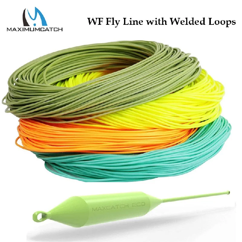 Soft Fishing Line-Maximumcatch WF1F-WF8F 100FT Fly Fishing Line