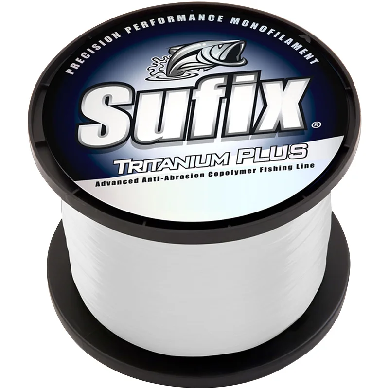 High-quality Fishing Line-Sufix Tritanium Plus Clear Fishing Line (2145 yds) - 25 lb Test