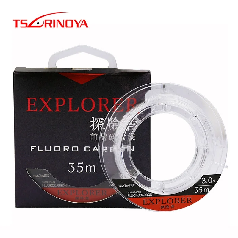 Fishing Line for Casting Distance-Tsurinoya EXPLORER 35M Fluorocarbon Fishing Line