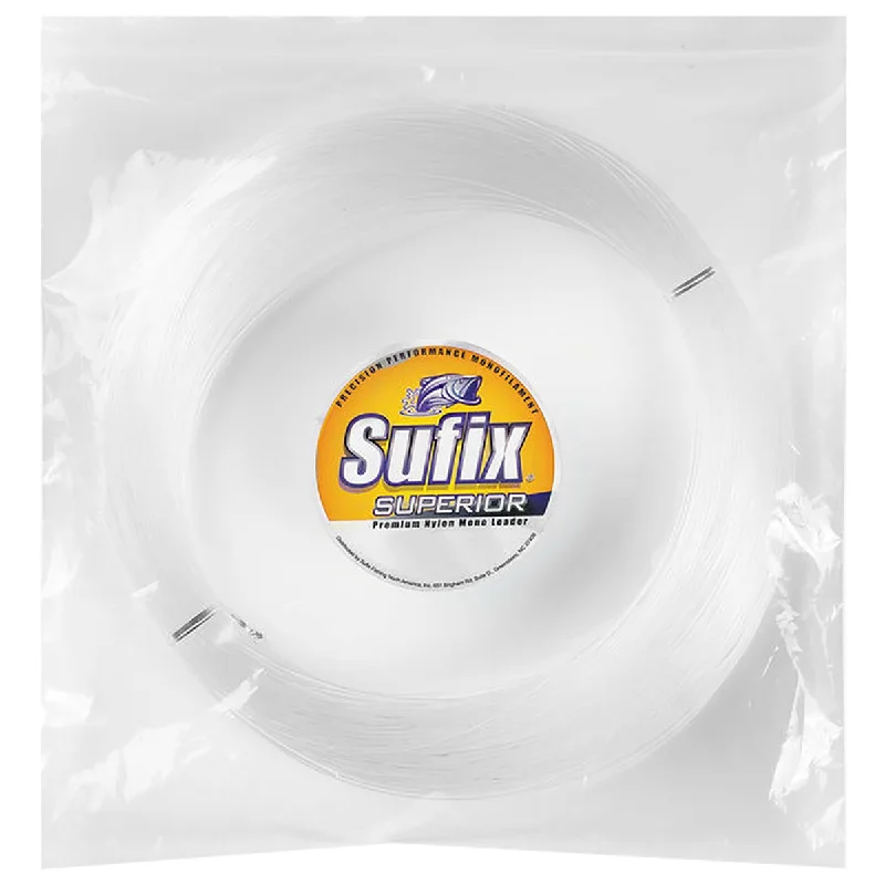 Abrasion-proof Fishing Line-Sufix Superior Monofilament Fishing Leader Line (110 yds) - 650 lb Test - Clear