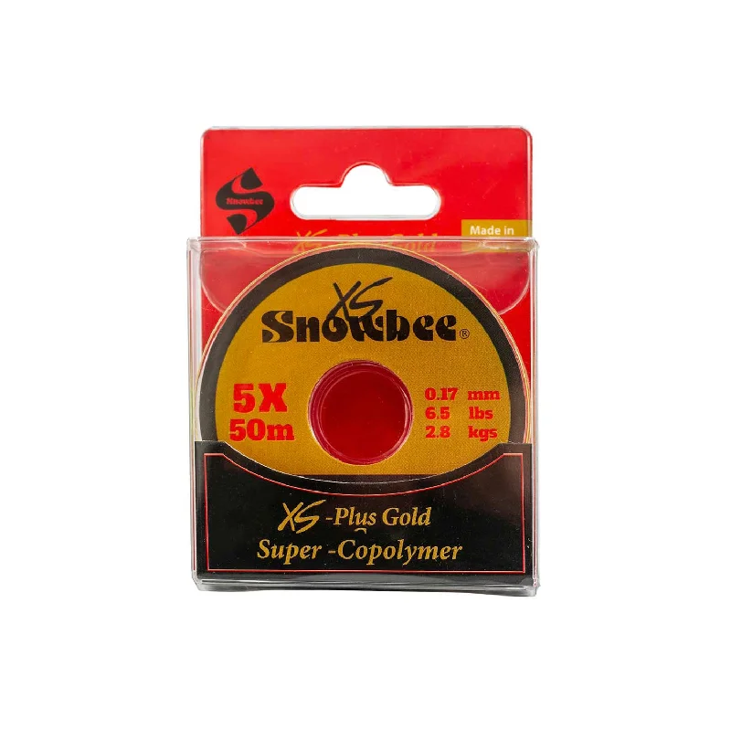 Smooth-casting Fishing Line-XS-Plus Gold Super-Copolymer Tippet | 50m