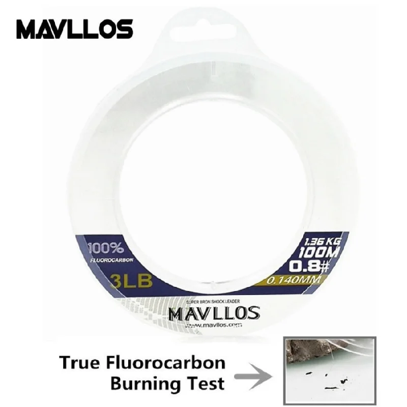 Carbon Fiber Fishing Line-Mavllos 50/100M Super Strong True Fluorocarbon Fishing Line