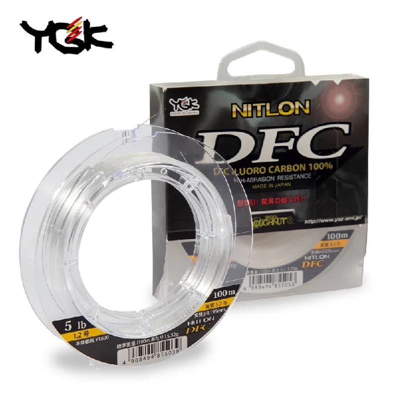 Fluorocarbon Fishing Line-YGK DFC 4lb-20lb Fluorocarbon Leader Line