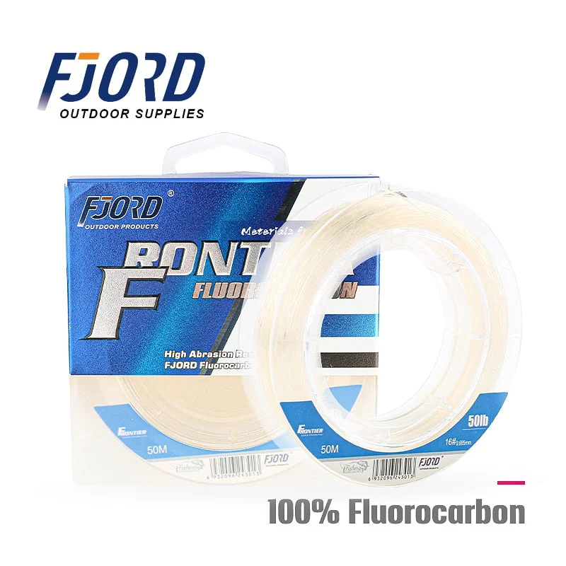 10lb Fishing Line-Fjord 50m-80m Strength 20LB-50LB Fluorocarbon Fishing Line