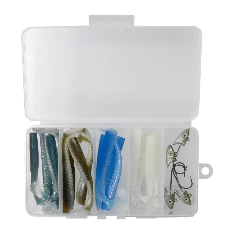 Slow-roll Lures-Axia Mighty Eel Kit | Soft Fishing Lure Set With Box