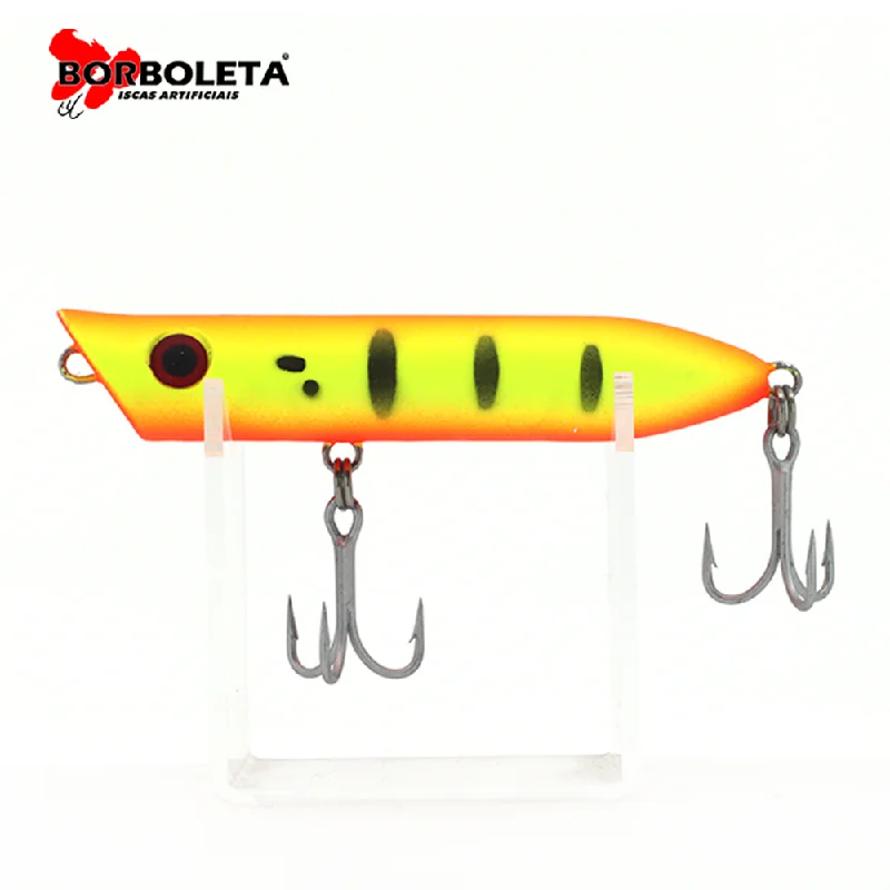 Night Fishing Lures-BORBOLETA Brazil Baby Bob 85mm 12g Popper