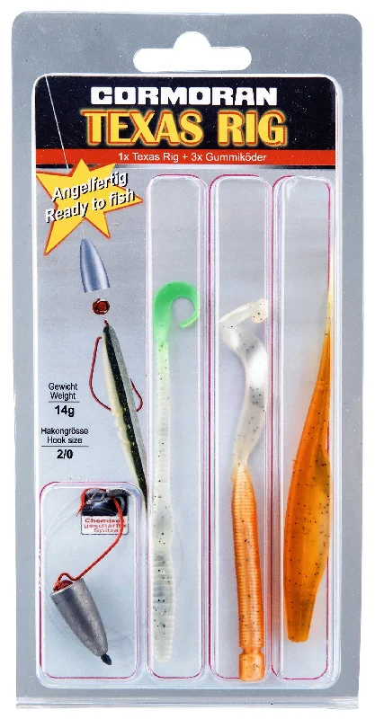 Bite-sized Lures-Cormoran Texas Drop Shot Fishing Rig Kit 14g