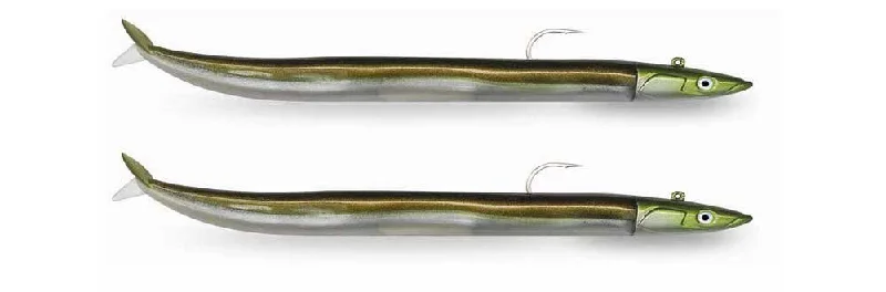 Glow-in-the-dark Lures-Fiiish Lures Crazy Sand Eel Off Shore Double Combo Soft Fishing Lure