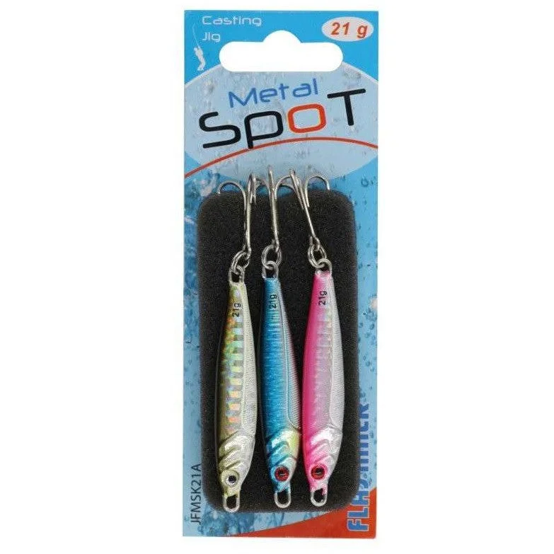 High-speed Lures-Flashmer Metal Spot Casting Lures Multi Pack 21g