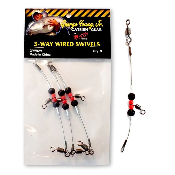 Tail-spinner Lures-3-Way Wired Swivels