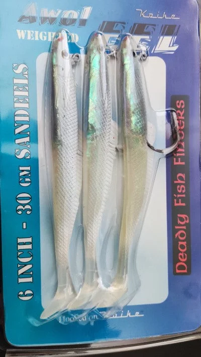 Minnow Soft Plastic Lures-Koike Awol Eels Pearl Sandeel Fishing Lures