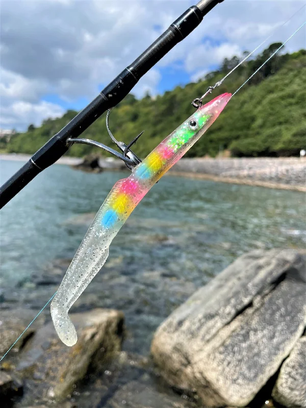 Swimbait Lures-Sidewinder Glitter King Skerries Eel Sandeel Fishing Lures