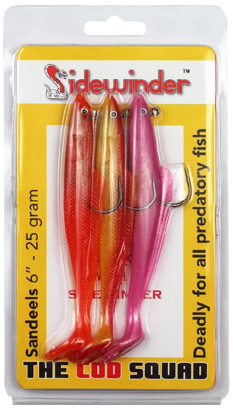 Jerkbait for Pike-Sidewinder Lures Cod Squad Sandeel Fishing Lures 6"