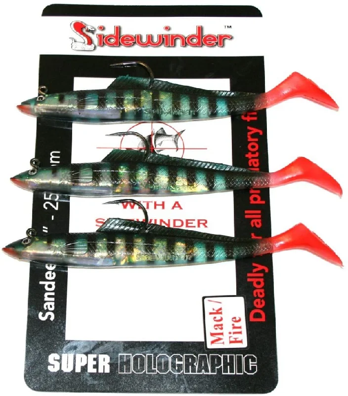 Realistic Lures-Sidewinder Mackerel Fire Sandeel Fishing Lures 6"