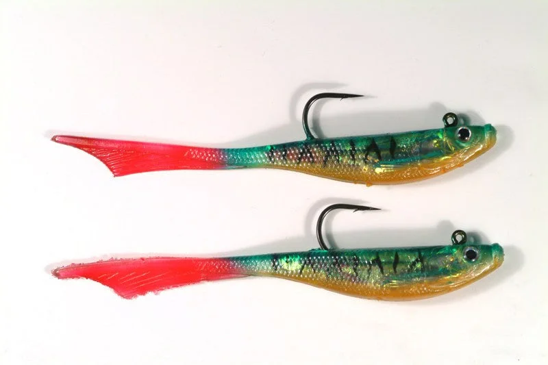 Worm Lures-Tronixpro Flame Tail Fishing Lure - Mackerel Colour