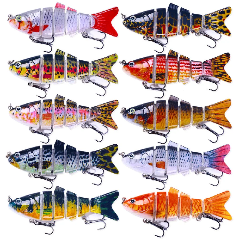 Crankbait Lures-10CM 18G 6-Segments Multi Jointed Bait