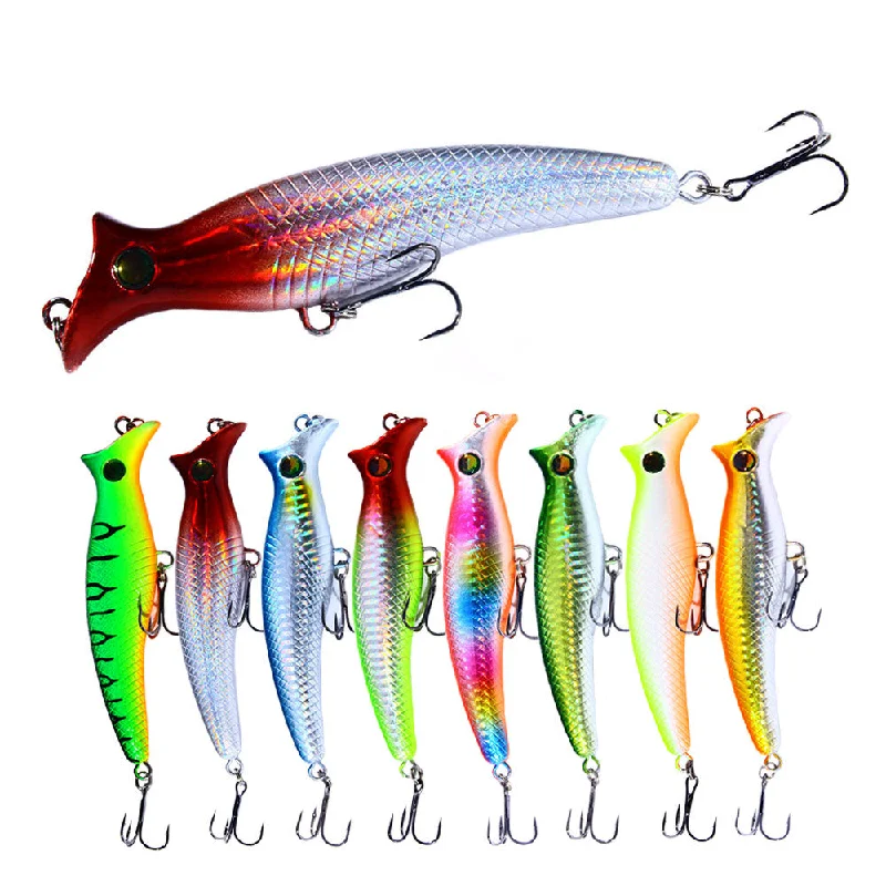 Slow-roll Lures-12.5cm 20g Wide Mouth Popper Lure