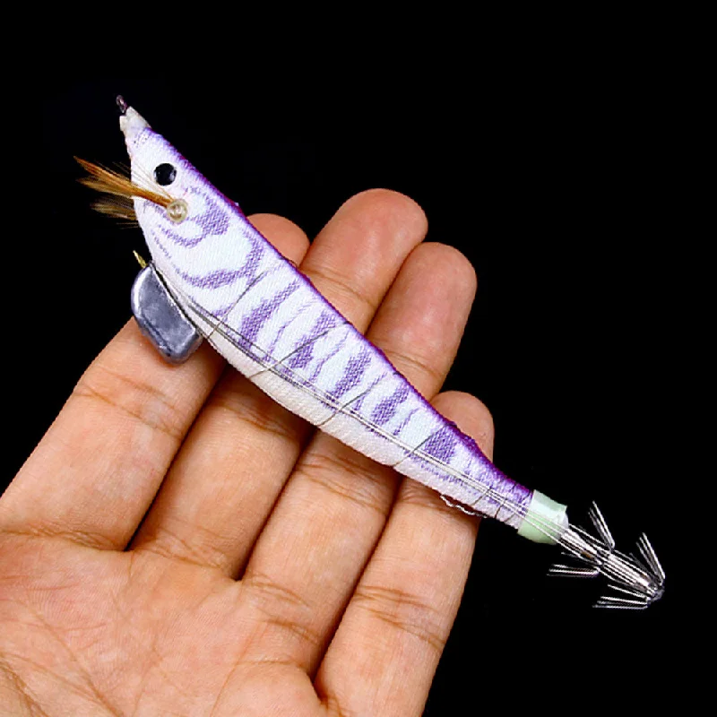 Lure with Hooks-12CM 14.3G Luminous Lead Sinker Squid Hook Octopus Jigs