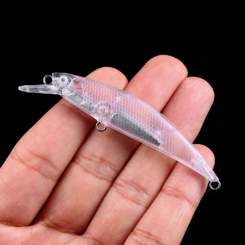 Soft Plastic Lures-3.15'' 0.31oz Blank Minnow Body 50pcs