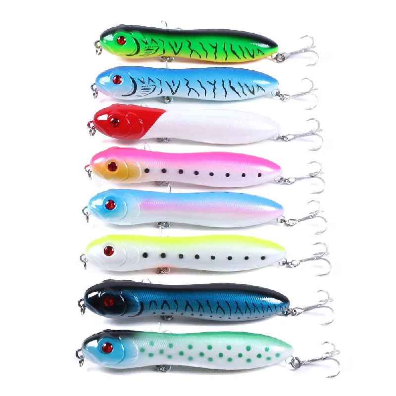 Chunk Lures-3.93INCH 0.56oz Topwater Popper Bait Pencil Lures