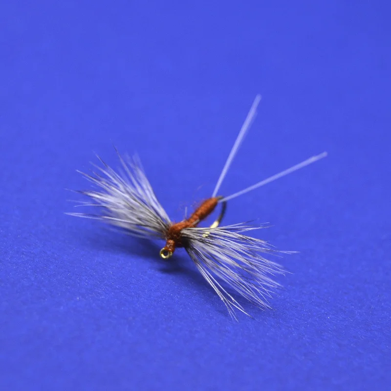 Floating Dry Flies-Hackle Wing Rusty Spinners