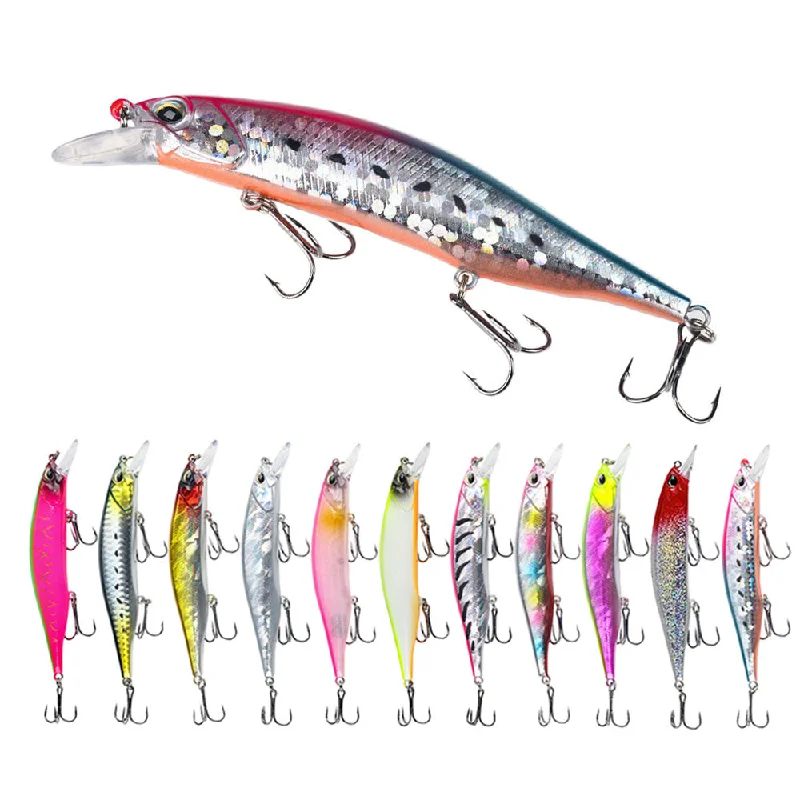 Swimbait Lures-4.72''  0.52oz Minnow Lure with 3 Hooks