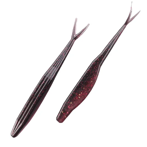 Deepwater Lures-5" Black Cherry Soft Jerkbait