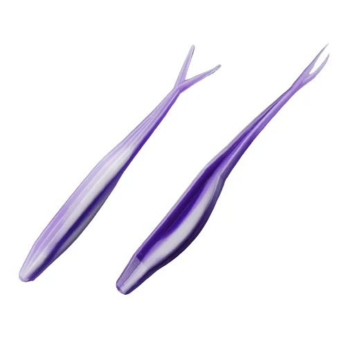 Multi-color Lures-5" Purple Cane Soft Jerkbait