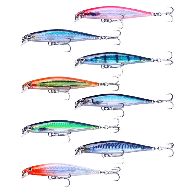 Spinnerbait Lures-8CM 5.5G Long Casting Hard Minnow Lure Bait with Sharp Hook