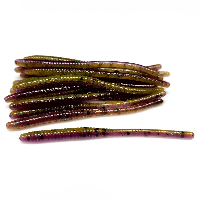 Soft Plastic Lures-Alien Junebug - Ultra Finesse Worm