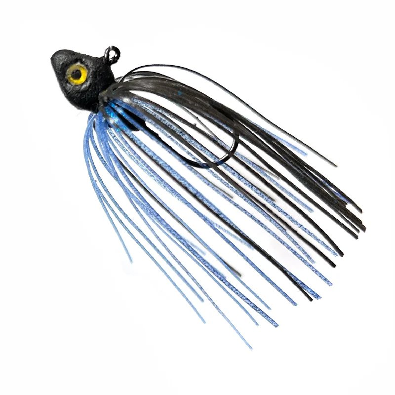 Chunk Lures-Black/Blue - Micro Swim Jig