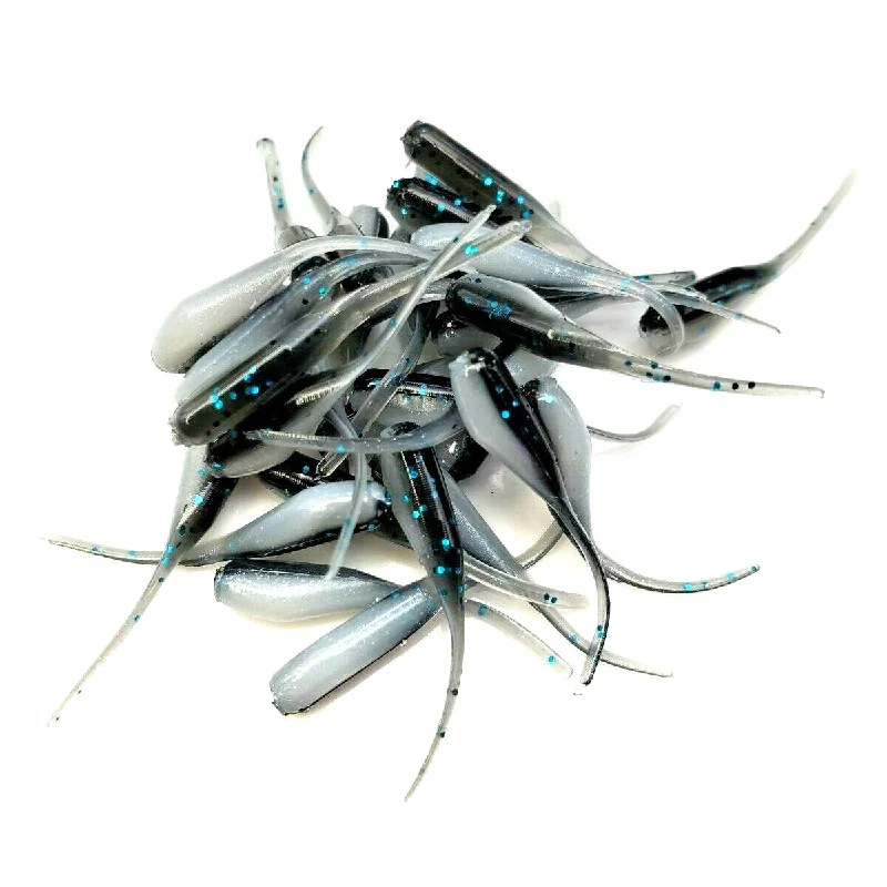 Inline Lures-Black Ice - Shad Stinger Tails